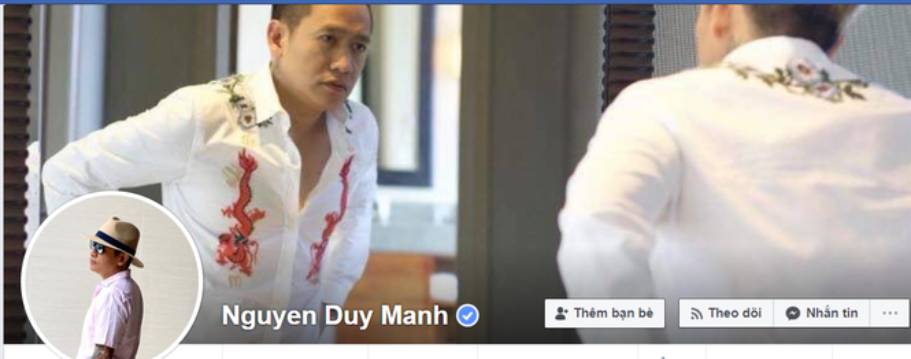 Duy Mạnh thừa nhận tài khoản Nguyen Duy Manh là của mình.
