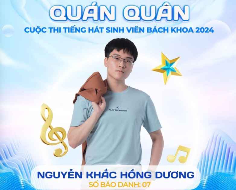 Chân dung Quán quân cuộc thi Tiếng hát sinh viên Bách khoa.